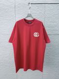 Gucci 26SS Classic 3D Embroidered GG Printed Short Sleeve Unisex Canal Loose T-shirt