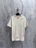 Louis Vuitton 26SS Classic Embroidered Logo T-shirt Couple Versatile Round Neck T-shirt