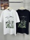 Louis Vuitton Fashion Abstract Stone Pattern Printed Short Sleeve Unisex Canal Loose T-shirt