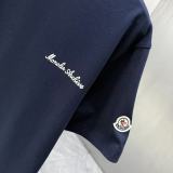 Moncler 26SS Simple Logo Printed Short Sleeve Unisex Canal Round Neck T-shirt