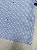 Louis Vuitton 26SS Fashion Stripe Logo Printed Collar Short Sleeve Shirt Set