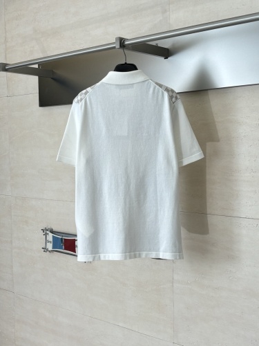 Louis Vuitton 26SS Fashion Plaque Jacquard Knitted Collar Short Sleeve