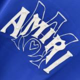 Amiri 26SS Fashion Patch Embroidered Logo Short Sleeve Unisex Canal Round Neck T-shirt
