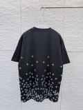 Amiri 26SS Fashion Hexagonal Star Printed Embroidered Logo Short Sleeve Unisex Canal Round Neck T-shirt