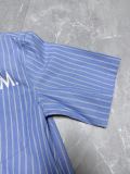 Louis Vuitton 26SS Fashion Stripe Logo Printed Collar Short Sleeve Shirt Set