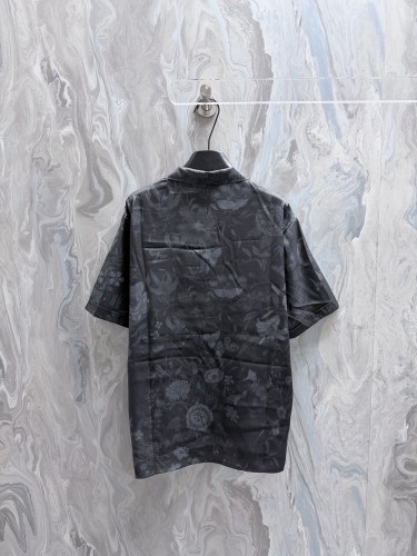 Gucci 26SS Fashion Flower Printed Mulberry Silk Short Sleeved Shirt