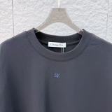 Dior 26SS Classic Embroidered Logo Short Sleeve Unisex Canal Round Neck T-shirt