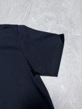 Dior Fashion Thread Logo Collar T-shirt Couple Versatile Casual Short Sleeve