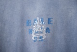 Balenciaga 26SS Retro Hot Diamond Logo Washed T-shirt Couple Casual Oversize Short Sleeve