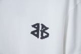 Balenciaga 26SS Classic Hot Diamond Embroidered Logo T-shirt Couple Casual Oversize Short Sleeve
