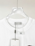 Dior Fashion Embroidered Logo Round Neck T-shirt Unisex Loose Casual Short Sleeve