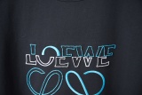 Loewe Classic 3D Embroidered Logo Short Sleeve Unisex Casual Loose T-shirt