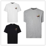 Dior Fashion Personalized Embroidered Polo Neck T-shirt Unisex Casual Versatile Short Sleeve