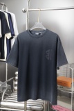 Balenciaga 26SS Retro Embroidered Logo Washed T-shirt Couple Casual Oversize Short Sleeve