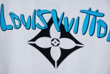 Louis Vuitton 26SS Personalized Logo Printed Short Sleeve Couple Casual Loose T-shirt