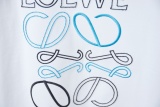 Loewe Classic 3D Embroidered Logo Short Sleeve Unisex Casual Loose T-shirt