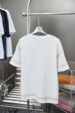 Loewe 26SS Classic Ribbon Splicing Embroidered Logo Short Sleeve Unisex Casual Versatile T-shirt