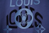 Louis Vuitton 26SS Fashion Silicone Letter Short Sleeve Couple Casual Loose T-shirt