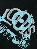 Louis Vuitton Fashion Heavy Industries Embroidered Logo Round Neck T-shirt Unisex Loose Casual Short Sleeve