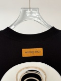 Louis Vuitton Classic Heavy Industries Embroidered Logo Round Neck T-shirt Unisex Loose Casual Short Sleeve