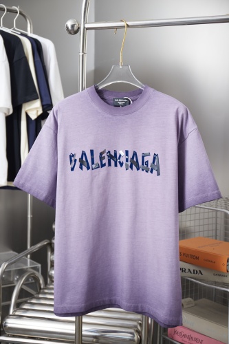 Balenciaga 26SS Fashion Logo Printed T-shirt Couple Casual Oversize Short Sleeve