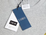Dior Fashion Personalized Embroidered Polo Neck T-shirt Unisex Casual Versatile Short Sleeve