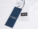Dior Fashion Personalized Embroidered Polo Neck T-shirt Unisex Casual Versatile Short Sleeve
