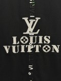 Louis Vuitton Fashion Embroidered Logo T-shirt Unisex Loose Casual Short Sleeve