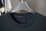 Louis Vuitton 26SS Classic Embroidered Logo Short Sleeve Couple Casual Oversize T-shirt