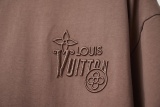 Louis Vuitton 26SS Classic Embroidered Logo Short Sleeve Couple Casual Oversize T-shirt