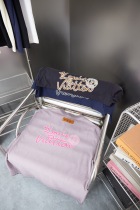 Louis Vuitton 26SS Classic Hot Diamond Logo Washed Short Sleeve Couple Casual Loose T-shirt