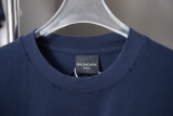 Balenciaga 26SS Fashion Embroidered Logo T-shirt Couple Casual Loose Short Sleeve