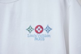 Louis Vuitton 26SS Classic Embroidered Logo Short Sleeve Unisex Casual Versatile T-shirt