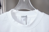 Loewe 26SS Heavy Industry Embroidered Logo Short Sleeve Unisex Casual Loose T-shirt