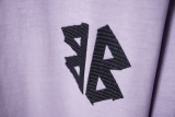 Balenciaga 26SS Retro Embroidered Logo Washed T-shirt Couple Casual Oversize Short Sleeve