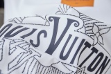 Louis Vuitton 26SS Fashion Silicone Letter Hot Diamond Short Sleeve Couple Casual Loose T-shirt