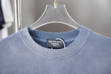 Balenciaga 26SS Retro Hot Diamond Logo Washed T-shirt Couple Casual Oversize Short Sleeve