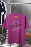 Louis Vuitton 26SS Fashion Silicone Letter Hot Diamond Short Sleeve Couple Casual Loose T-shirt