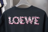 Loewe 26SS Heavy Industry Embroidered Logo Short Sleeve Unisex Casual Loose T-shirt