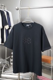 Balenciaga 26SS Retro Patchwork Embroidered Logo T-shirt Couple Casual Oversize Short Sleeve