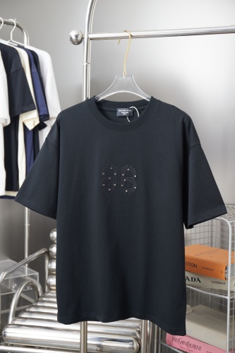 Balenciaga 26SS Retro Patchwork Embroidered Logo T-shirt Couple Casual Oversize Short Sleeve