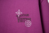 Louis Vuitton 26SS Fashion Silicone Letter Hot Diamond Short Sleeve Couple Casual Loose T-shirt