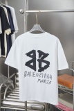 Balenciaga 26SS Classic Hot Diamond Embroidered Logo T-shirt Couple Casual Oversize Short Sleeve