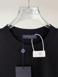 Louis Vuitton Classic Embroidered Logo Round Neck T-shirt Unisex Loose Casual Short Sleeve