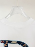 Dior Fashion Embroidered Logo Round Neck T-shirt Unisex Loose Casual Short Sleeve