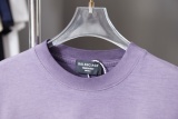 Balenciaga 26SS Retro Embroidered Logo Washed T-shirt Couple Casual Oversize Short Sleeve