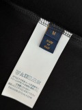 Louis Vuitton Fashion Heavy Industries Embroidered Logo Round Neck T-shirt Unisex Loose Casual Short Sleeve