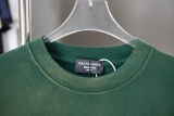 Balenciaga 26SS Retro Hot Diamond Logo Washed T-shirt Couple Casual Oversize Short Sleeve