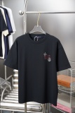 Louis Vuitton 26SS Fashion Silicone Letter Hot Diamond Short Sleeve Couple Casual Loose T-shirt