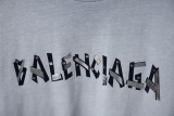 Balenciaga 26SS Fashion Logo Printed T-shirt Couple Casual Oversize Short Sleeve